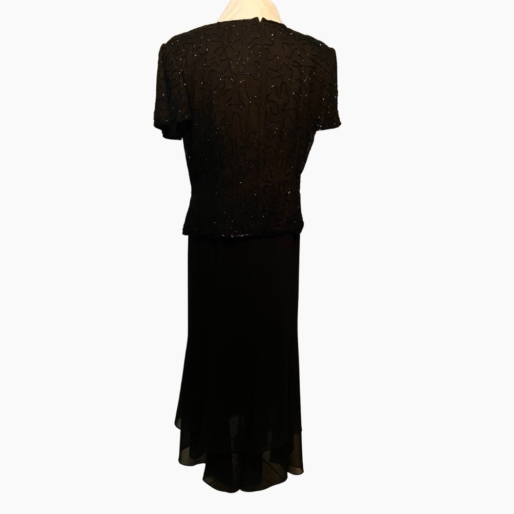 Champagne sequin dress Y2K party dress formal eveningware wedding guest - Picture 5 of 6